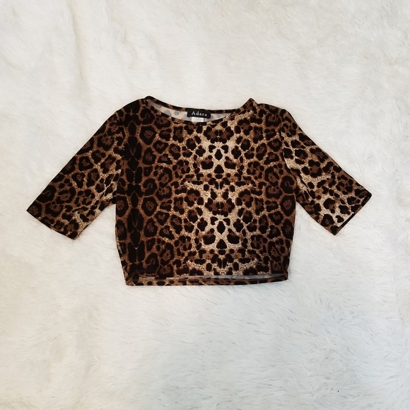 adara Tops - Adara Leopard Crop Top